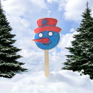 Festive Snowman Face decoration